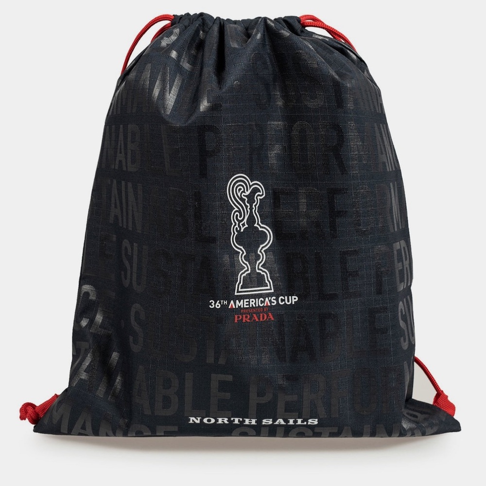 Prada North Sails America’s Cup Drawstring Backpack In Recycled Material